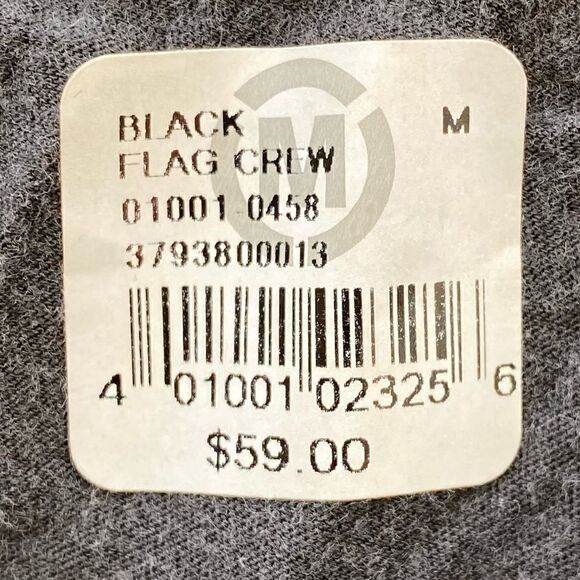 Chaser Slate Gray & White Vintage Flag Print Crewneck T-Shirt. Medium. NWT Soft - Picture 6 of 6